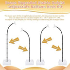 Bazen Balloon Arch Kits 8.2FT & 6FT Black Balloon Arch Stand With Base - Image 4