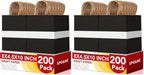 XPCARE Black Paper Bags with Handles, 200Pcs 8x4.5x10In Kraft Paper Bag (Pack of 2) by XPCARE