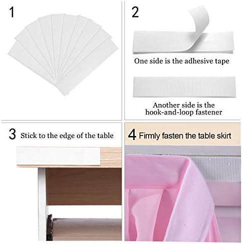 HB HBB MAGIC Pink Table Skirt Ruffle Tutu Tablecloth for Rectangle Tables Baby Shower Princess Birthday Party Decorations 14ft - Image 5