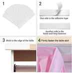 Pink Table Skirt Tutu Tulle Gradient Pink Tablecloth for Round or Rectangle Table Baby Shower Birthday Unicorn Party Home Decor 9ft - Image 4