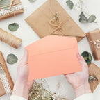 50pcs Iridescent Paper Invitation Envelopes Pink for Banquet - Image 5
