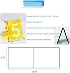 Acrylic Table Numbers, Tent Style Table Signs, Set of 6 Colorful Panel Desk Signs, Best for Rustic Receptions, Banquets Cafés Restaurants Hotel(Transparent 19 24) - Image 4