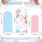 Lumina 3 Pcs Bear Arch Cover Gender Reveal Backdrop Pink Blue - Image 2
