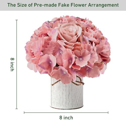 Deep Pink Flower Table Centerpieces - Set of 6 - Image 2