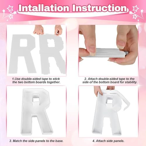 MRS Charcuterie Letters Fillable, 13 Inch MRS Cardboard Letters for Charcuterie, MRS Letters for Food Chocolate, Paper Mache Letter Trays for Bachelorette Bridal Shower Bride-to-Be Wedding Decoration - Image 5