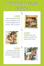Muhanjia Wedding Sign Faux Flower Swag (Pack of 2) for Ceremony Party Reception Entrance Floral Decor Wall Easel Stand for Wedding Poster Welcome Sign (Terracotta) - Image 6