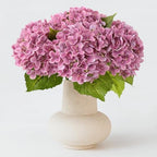 ZYTUYO 4Pcs 20" Real Touch Hydrangea Artificial Flowers Dark Pink Lifelike Fake Latex Hydrangeas for Baby Shower Party Wedding Flower Arrangement Indoor Home Office Xmas Table Decoration by ZYTUYO