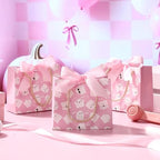 Kolldenn 40 Pcs Pink Halloween Party Favor Bags with Handles,Boo Style - Image 5