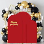 HAINARverS Set of 3 Stretchy Arch Backdrop Stand Covers, Red, 6/6.6/7.2FT - Image 2