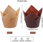 Aodaer 240 Pcs Mini Cupcake Liners Muffin Liners Baking Cups (Pack of 3) - Image 2
