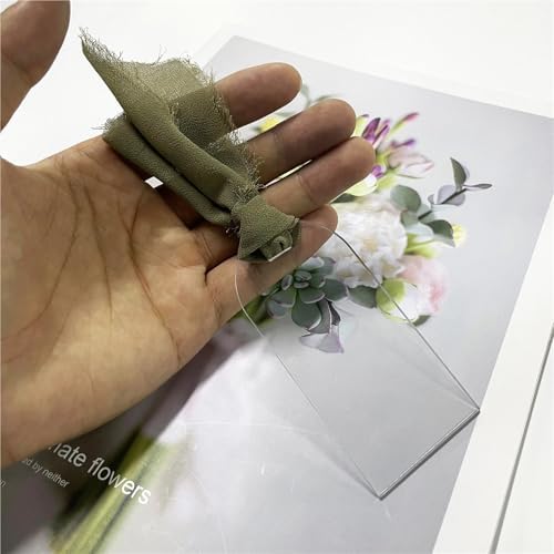 50Pcs Acrylic Place Cards for Wedding Seating Blank DIY Hanging Signs by Unknown