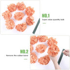 AVIVIHO 65pcs Fake Flowers Terracotta Hydrangea Artificial Flowers Bulk (Not Squished, No Steaming Need) Silk Flowers with Stems for Wedding Decor,Home,Baby Shower,Table Centerpieces Decoration - Image 5