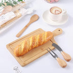 6 Sets Baby Shower Prizes for Game Winner Gifts Bamboo Cheese Board Fork Spoon Towel Artificial Eucalyptus Stems with Cards and Gift Bags Bridal Shower Party Favors for Guests Bridal Shower Prizes - Image 4
