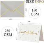 100 Pack Congratulations Cards with Envelopes All Occasion, Gray - Image 2