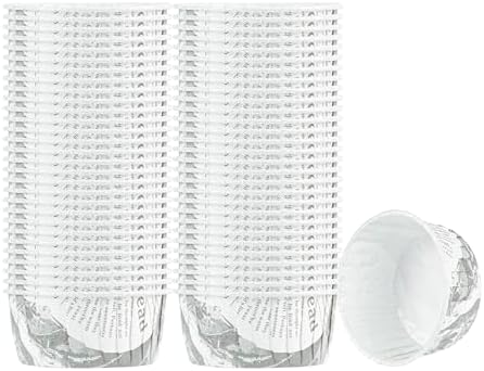 Restaurantware 5 oz Round Paper Newsprint Large Baking Cup, 200 Pack by Restaurantware