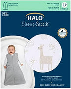 HALO SleepSack, 100% Cotton Wearable Blanket, Swaddle Transition Sleeping Bag, TOG 0.5 - Image 6