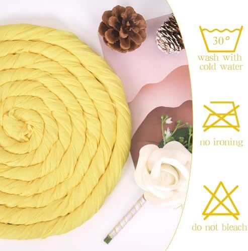 Showgeous 16 Pack Yellow Cheesecloth Table Runner 17 x 108 Inch - Image 3