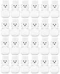 – 24 Pack 2 oz BPA-Free Plastic Honey Bear Bottles with Sealable White Screw Top Lids, Clear Mini Squeeze Bottles for Honey, Samples & Party Favors (24pk, 2oz, WHT) by CLEARVIEWCONTAINERS