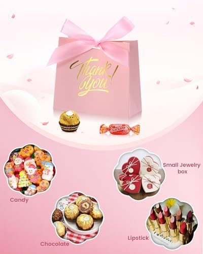 DOYIDE 120 Pack Small Thank You Gift Bags, Party Favor Bags with Bow Ribbon - Image 4