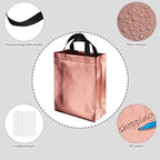 BLEWINDZ 100 Medium Reusable Gift Bags with Handles - Ideal Party Favors & Shopping Bags (10 Colors) - Image 6