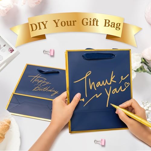 Epoesch 24 Pack Gift Bags with Handles & 24 Tissue Papers – 8x5x10 Inches - Image 5