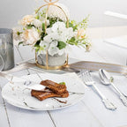 N9R 300PCS Silver Plastic Silverware, Vintage Disposable Utensils & Cutlery - Image 5