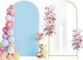 Arch Backdrop Stand and Cover Set, 7.2ft Arch Stand with Dusty Blue Cover by Putros