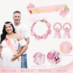 Strawberry Baby Shower Decorations, A Berry Sweet Baby Is On The Way Party Supplies, It's a Girl Gender Reveal, Backdrop Balloon Arch Box Mom to Be Sash Dad to Be Pin Tablecloths Cake Topper - Image 4