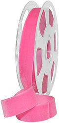 Morex Ribbon Nylvalour Velvet Ribbon, Nylon, 7/8 inch by 11 Yards, Shocking Pink, Item 01225/10-421, 7/8" by 11 yd by MorexRibbon