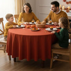 Fitable 8 Pack Rust Tablecloths 84 Inch Round for 36"-60" Tables - Image 3