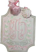 Personalized Neonatal Hospital Door Sign Custom Baby Girl Nursery Door Hanger Welcome Newborn Decorations With Floral Graphics Ideal For Hanging In Birth Hospitals Patio Doors by Handmade