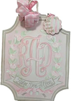 Personalized Neonatal Hospital Door Sign Custom Baby Girl Nursery Door Hanger Welcome Newborn Decorations With Floral Graphics Ideal For Hanging In Birth Hospitals Patio Doors by Handmade