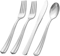 WDF 500PCS Silver Plastic Silverware - Plastic Silver Utensils - 250 Forks 125 Spoons 125 Knives - Heavy Duty Disposable Silverware Sets for Party/Baby Shower/Wedding by WDF