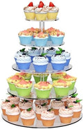 5 Tier Round Cupcake Stand for 50 Cupcakes Acrylic Cupcake Tower by weddingwish
