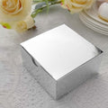 Efavormart 100 Pack 4"x4"x2" Silver Metallic Cake Favor Boxes, Shimmering Cardstock Candy Treat Gift Boxes for Holiday and Anniversary Events by efavormart