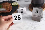 New Star Foodservice 27617 Stainless Steel Tent Style Table Number Card, 1-25, 1.5" x 2" Inch - Image 7
