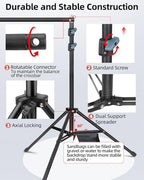 Hemmotop Adjustable Backdrop Stand 10x8.5ft Heavy Duty - Image 7