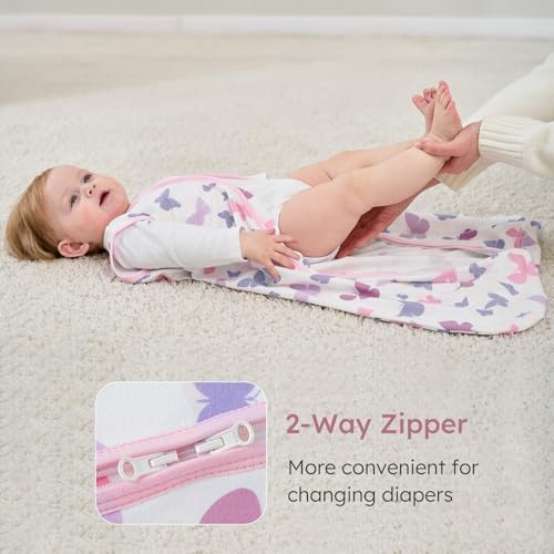 Yoofoss Baby Sleep Sack 24-36 Month 0.5TOG 100% Organic Cotton 2-Way Zipper - Image 4