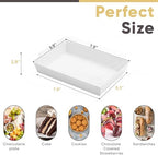 50 Pack 8x6in Charcuterie Board Boxes with Clear Lids, Paper Containers - Image 2