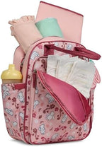 Disney Diaper Bag Backpack with Changing Pad Winnie the Pooh – 16” Nylon Baby Bag for Parents, Insulated Bottle Holders, Multiple Storage Pockets - Image 6