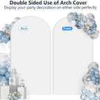 Hemmotop Stretchy Arch Backdrop Cover Set, White, 7.2ft, 6ft, Set of 2 - Image 5