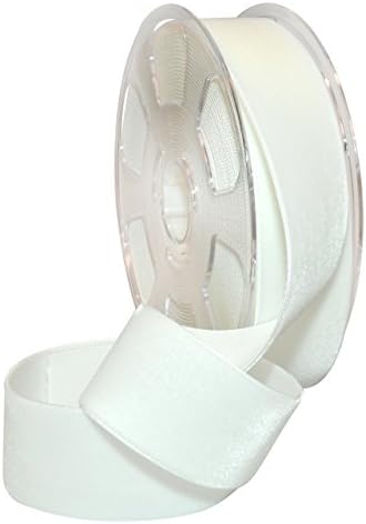 Morex Ribbon 01240/10-401 Nylvalour Swiss Velvet Nylon Ribbon, 1 1/2-Inch by 11-Yard, White by MorexRibbon
