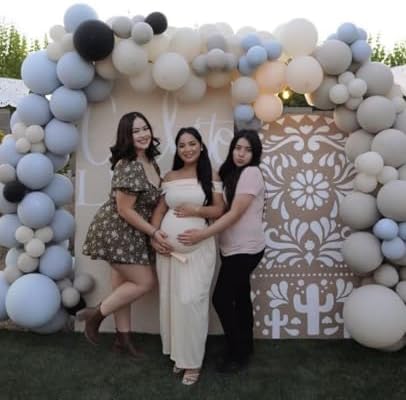 Beige Arch Backdrop Cover for Mexican Fiesta Party Decoration Stretchy Arch Stand Fabric Baptismx Baby Shower Cake Table Supplies (Cover Only) (G3738,3ftx6ft (CoverOnly)) - Image 5