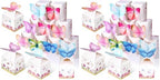 Ctosree 24 Pcs Butterfly Party Favor Boxes Floral Candy Treat Bags Pink Girl Butterfly Gift Paper Box Purple Blue Decor for Princess Birthday Party Baby Shower Supplies (Pack of 2) by Ctosree