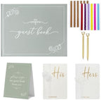 Wedding Guest Book and Vow Book Set Sage Green Linen Photo by Unknown