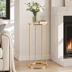 3PCS Round Cylinder Pedestal Stands Set, Gold Metal Display Columns with Removable Acrylic Tops, Sturdy Iron Nesting Risers for Wedding Party Dessert Table, Floral Vases and Event Decor (23.6", 31.5", 39.3" Heights) - Image 6