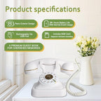 Audio Guest Book Wedding Phone- Record Customized Audio Messages with GuestBook – A Personal and Convenient Way to Preserve Your Special Occasions (Pure White) - Image 4