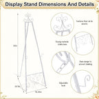 1 Pack White Wedding Easel Stand 57'' Display Stand, Classic - Image 2