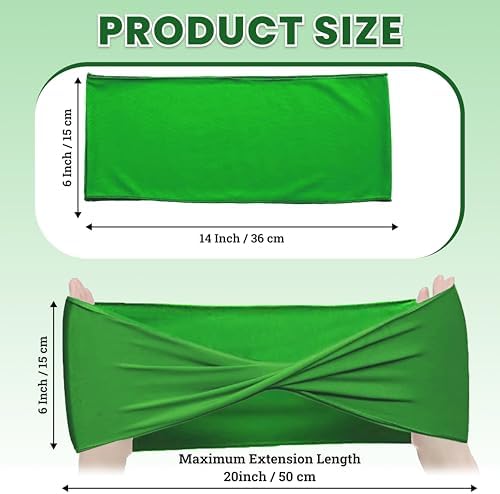 MDS Pack of 250 Spandex Chair Sashes Without Slider Buckles – Light Green - Image 2