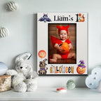BELLA BUSTA- Personalize Baby First Year Memory Keepsake Picture Frame-Nursery Decor (1st Halloween (5x7 Vertical)) - Image 3